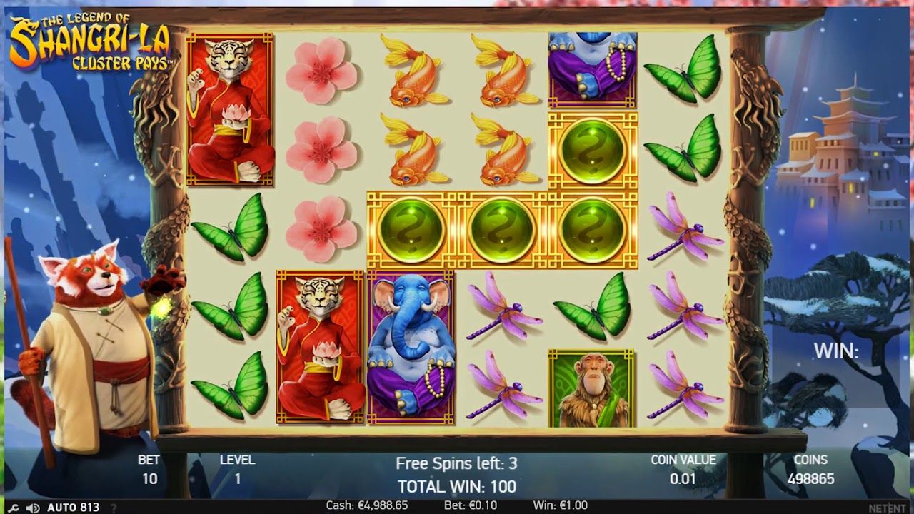 Красочные слоты «The Legend Of Shangri-La: Cluster Pays» на сайте Fresh Casino